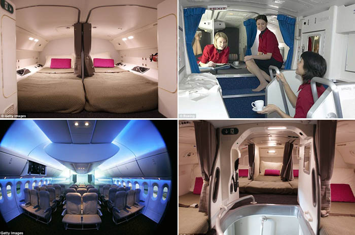 Pramugari Tidur Dimana dalam Penerbangan Jarak Jauh? Ini Ruangannya